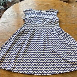 Kate spade szS purple blue chevron stretch dress loose waist short waisted